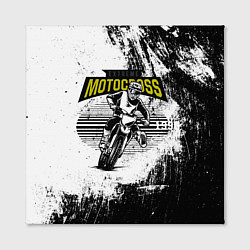 Холст квадратный Motocross Мотокросс, цвет: 3D-принт — фото 2