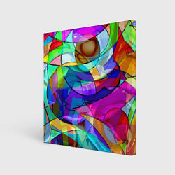 Холст квадратный Геометрический паттерн Абстракция, цвет: 3D-принт