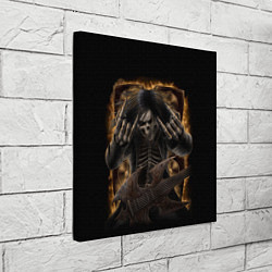 Холст квадратный Мертвая рок-звезда, цвет: 3D-принт — фото 2