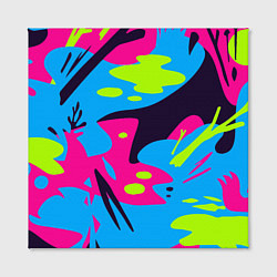 Холст квадратный Color abstract pattern Summer, цвет: 3D-принт — фото 2