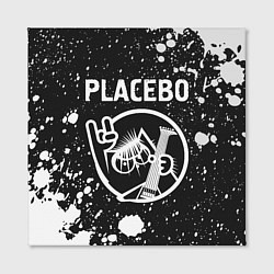 Холст квадратный Placebo - КОТ - Брызги, цвет: 3D-принт — фото 2