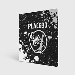 Холст квадратный Placebo - КОТ - Брызги, цвет: 3D-принт
