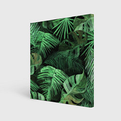 Холст квадратный Цветы Тропические, цвет: 3D-принт