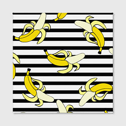 Холст квадратный Banana pattern Summer, цвет: 3D-принт — фото 2
