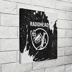 Холст квадратный Radiohead КОТ Краска, цвет: 3D-принт — фото 2