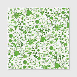 Холст квадратный Зелёное поле, цвет: 3D-принт — фото 2