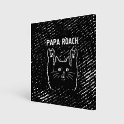 Холст квадратный Papa Roach Rock Cat, цвет: 3D-принт