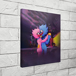 Холст квадратный POPPY PLAYTIME Влюбленные Хагги Вагги и Кисси Мисс, цвет: 3D-принт — фото 2