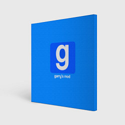 Холст квадратный Garrys Mod логотип, цвет: 3D-принт
