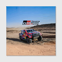 Холст квадратный Toyota Gazoo Racing Rally Desert Competition Ралли, цвет: 3D-принт — фото 2