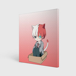 Холст квадратный Шото котик, цвет: 3D-принт