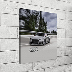 Холст квадратный Ауди на скоростном шоссе Audi on the expressway, цвет: 3D-принт — фото 2