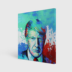 Холст квадратный Дональд Трамп арт, цвет: 3D-принт