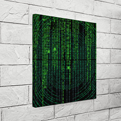 Холст квадратный Бинарная матрица, цвет: 3D-принт — фото 2
