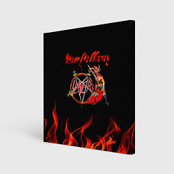Холст квадратный Show No Mercy - Slayer, цвет: 3D-принт