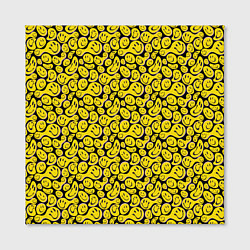 Холст квадратный Деление смайликов, цвет: 3D-принт — фото 2