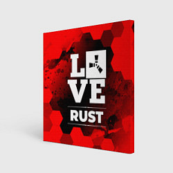 Холст квадратный Rust Love Классика, цвет: 3D-принт