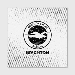 Холст квадратный Brighton с потертостями на светлом фоне, цвет: 3D-принт — фото 2