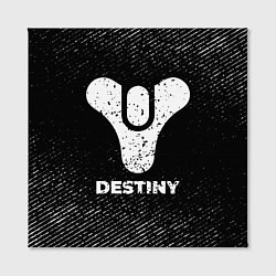 Холст квадратный Destiny с потертостями на темном фоне, цвет: 3D-принт — фото 2