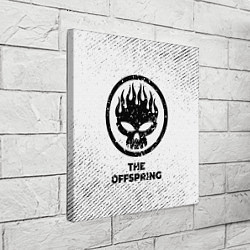 Холст квадратный The Offspring с потертостями на светлом фоне, цвет: 3D-принт — фото 2