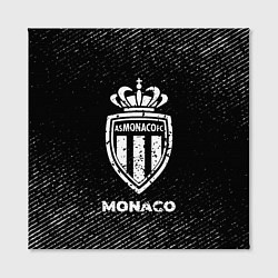 Холст квадратный Monaco с потертостями на темном фоне, цвет: 3D-принт — фото 2