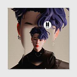 Холст квадратный BTS BLACK SWAN ART, цвет: 3D-принт — фото 2