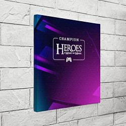Холст квадратный Heroes of Might and Magic gaming champion: рамка с, цвет: 3D-принт — фото 2