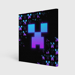 Холст квадратный Minecraft градиент, цвет: 3D-принт