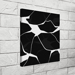 Холст квадратный Черно-белая классика, цвет: 3D-принт — фото 2