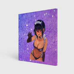 Картина квадратная Моя новая горничная очень подозрительна - фон из б