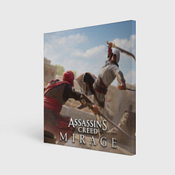 Холст квадратный Рошан Assassins creed Mirage, цвет: 3D-принт