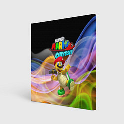 Холст квадратный Super Mario Odyssey - Hero turtle Koopa Troopa, цвет: 3D-принт
