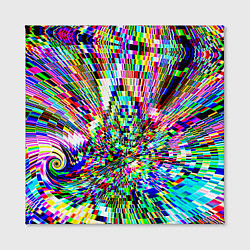 Холст квадратный Acid pixels, цвет: 3D-принт — фото 2