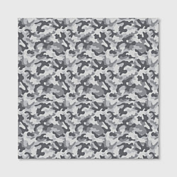 Холст квадратный Камуфляж М-21 серый, цвет: 3D-принт — фото 2