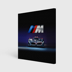 Холст квадратный BMW M Performance Motorsport, цвет: 3D-принт