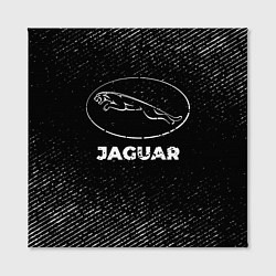 Холст квадратный Jaguar с потертостями на темном фоне, цвет: 3D-принт — фото 2