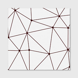 Холст квадратный Геометрические линии на белом фоне, цвет: 3D-принт — фото 2