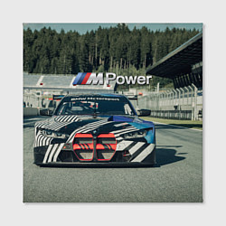 Холст квадратный BMW M Power - Motorsport - Racing team, цвет: 3D-принт — фото 2