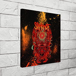 Холст квадратный Slipknot - red monster, цвет: 3D-принт — фото 2