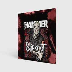 Холст квадратный Slipknot Hammer, цвет: 3D-принт