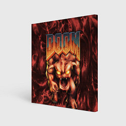 Холст квадратный DOS DOOM - Bull demon, цвет: 3D-принт