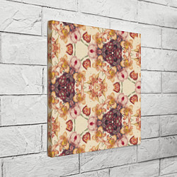 Холст квадратный Цветы абстрактные розы, цвет: 3D-принт — фото 2