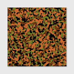 Холст квадратный Камуфляж осенний лес мелкий, цвет: 3D-принт — фото 2