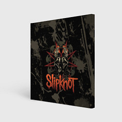 Холст квадратный Slipknot dark satan, цвет: 3D-принт