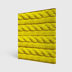 Холст квадратный Жёлтый свитер - Осень-Зима 2028, цвет: 3D-принт