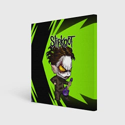 Холст квадратный Slipknot green, цвет: 3D-принт