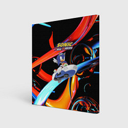 Холст квадратный Sonic Free Riders - Hedgehog, цвет: 3D-принт