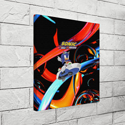 Холст квадратный Sonic Free Riders - Hedgehog, цвет: 3D-принт — фото 2