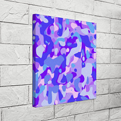 Холст квадратный Ультрафиолетовая абстракция, цвет: 3D-принт — фото 2