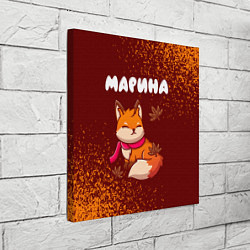 Холст квадратный Марина осенняя лисичка, цвет: 3D-принт — фото 2